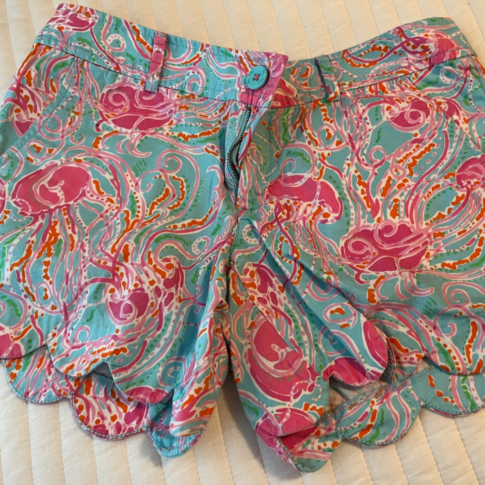Lilly Pulitzer 4 Buttercup Shorts Jellies Be Jammin